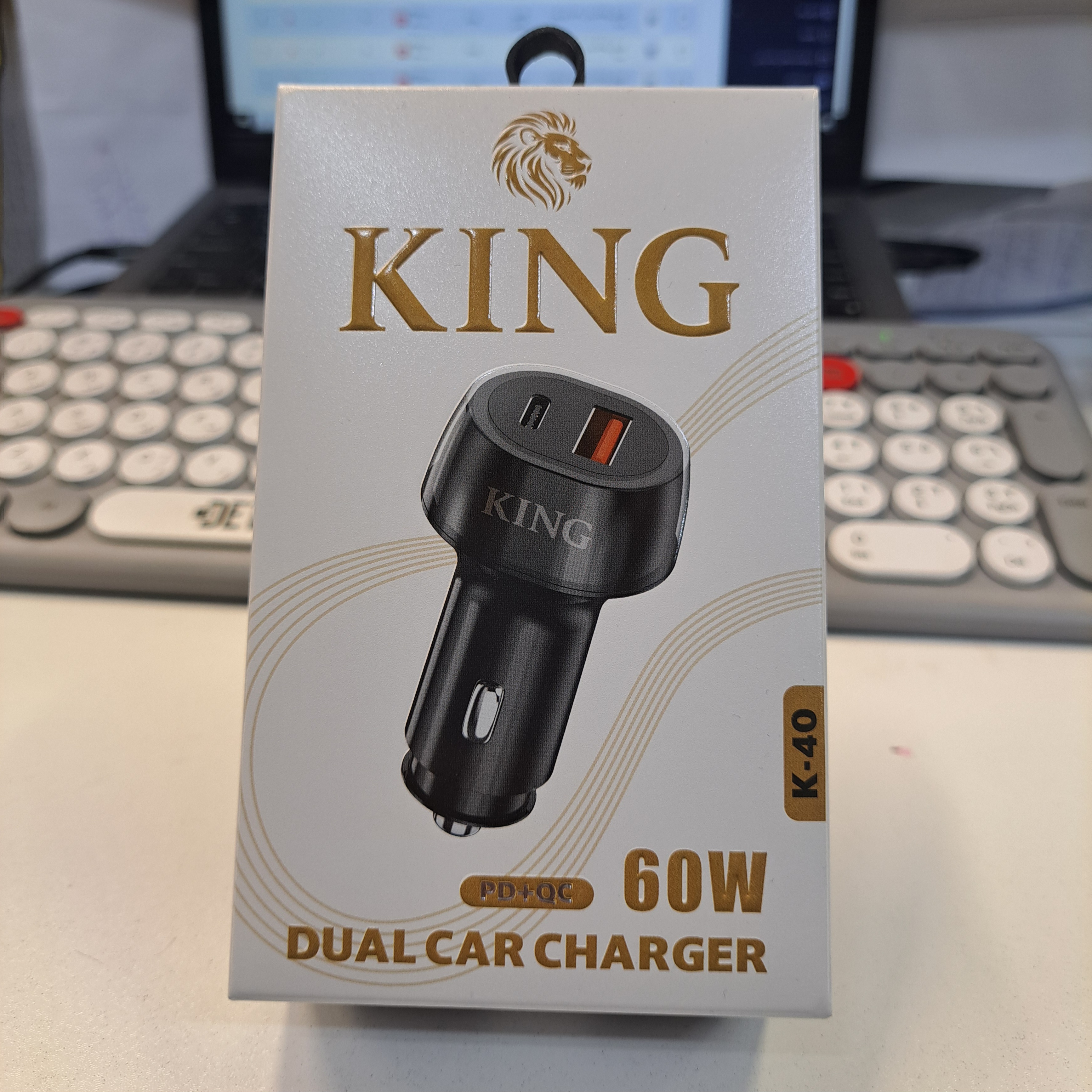 فندکی king مدل k-40 دو پورت 60w